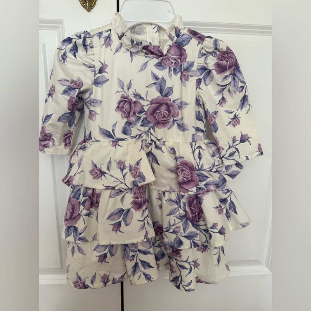 Girls Floral Janie and Jack Dress size 3